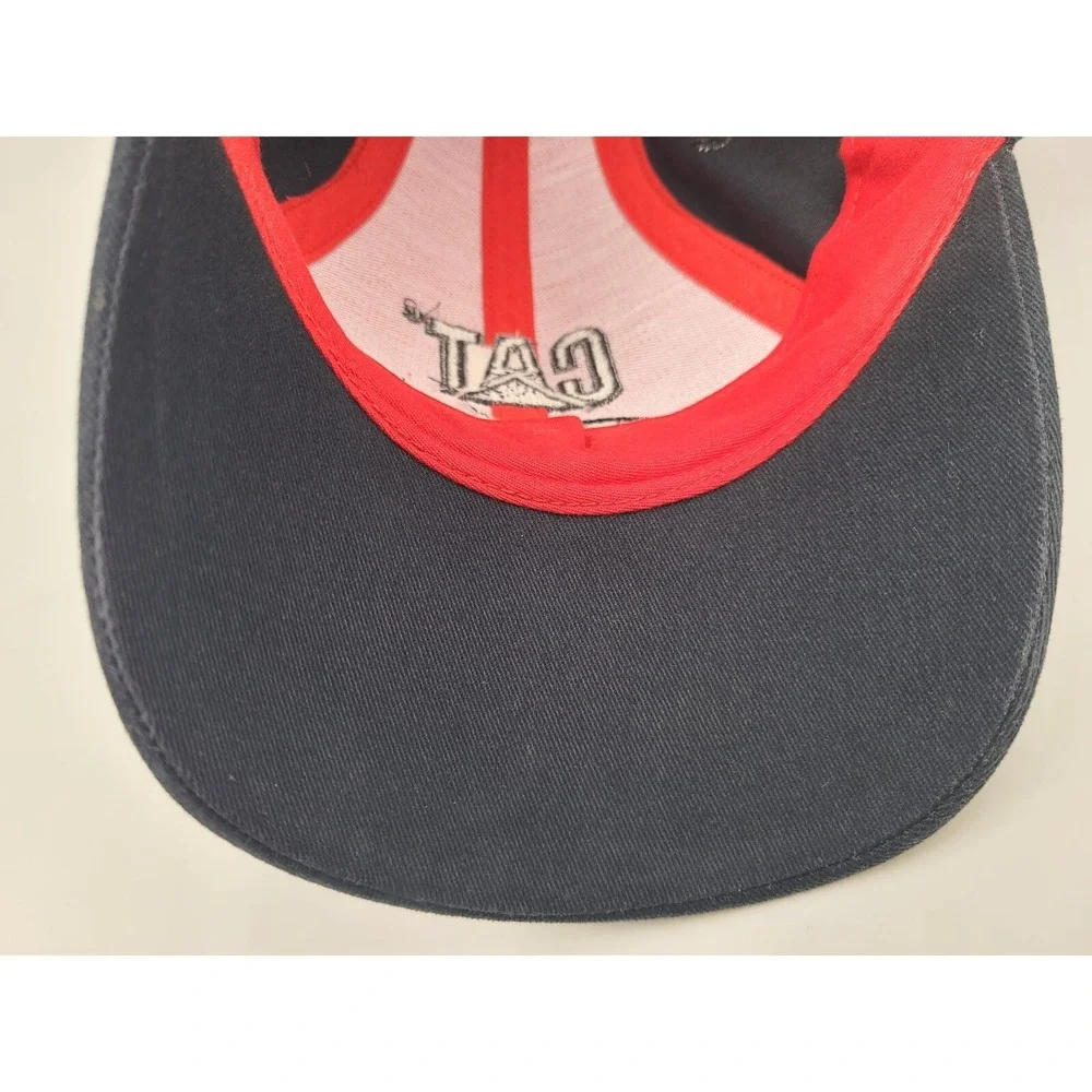 Vintage Ward Burton #22 CAT Caterpillar Racing Hat Cap Cyrk Men NASCAR Red Black